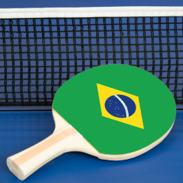 ブラジルの旗 卓球ラケット