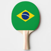 ブラジルの旗 卓球ラケット (正面)