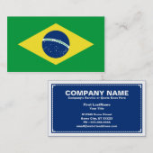 ブラジルの旗 名刺 (正面/裏面)