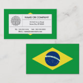 ブラジルの旗 名刺 (正面/裏面)