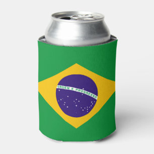 ブラジルの旗 缶クーラー