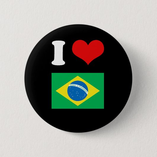 ブラジルの旗 缶バッジ (正面)