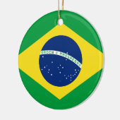 ブラジルの旗- Bandeiraはブラジルをします セラミックオーナメント (左)