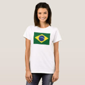 ブラジルの旗 Tシャツ (正面フル)