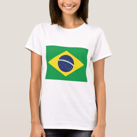 ブラジルの旗 Tシャツ (正面)