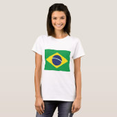 ブラジルの旗 Tシャツ (正面フル)