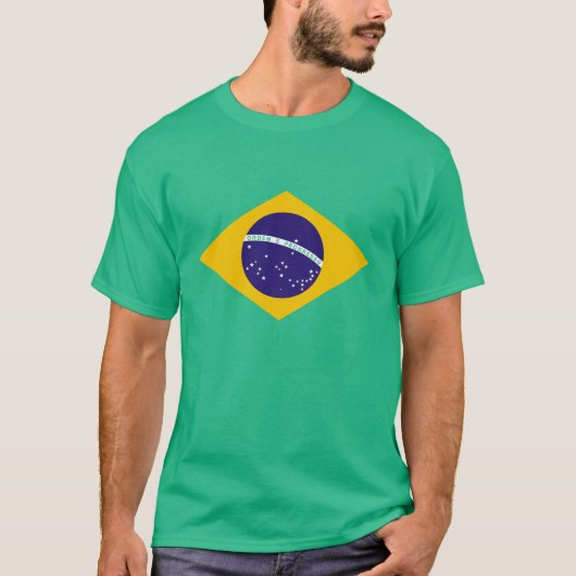 ブラジルの旗 Tシャツ (正面)