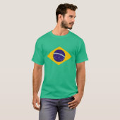 ブラジルの旗 Tシャツ (正面フル)