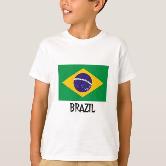 ブラジルの旗 Tシャツ (正面)