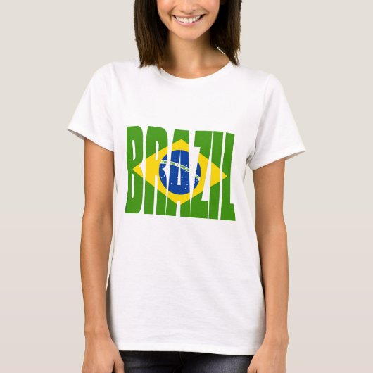 ブラジルの旗 Tシャツ (正面)