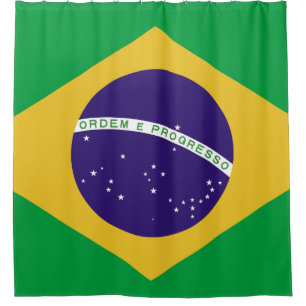 ブラジルの旗Bandeiraはブラジルをします シャワーカーテン