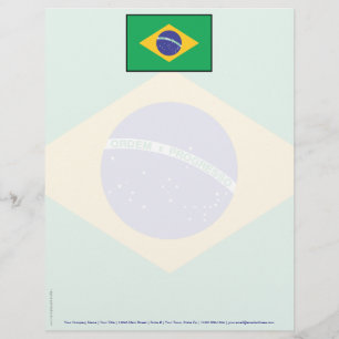 ブラジルの明白な旗 レターヘッド