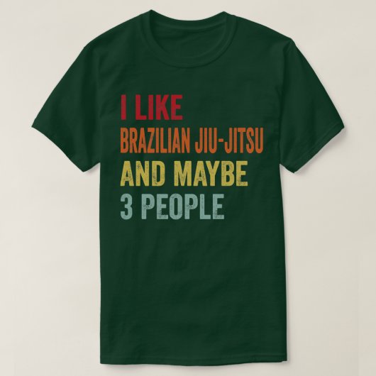 ブラジルの柔術が好き3名様 Tシャツ (デザイン正面)