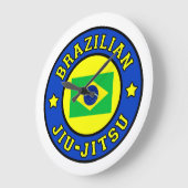 ブラジルの柔術 ラージ壁時計 (傾斜)