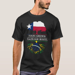 ブラジルの根と育つテキサス人 Tシャツ