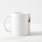 ブラジルの水彩画の地図 コーヒーマグカップ (左)