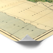 ブラジルの物理的なパノラマ地図ブラジル ポスター (角)