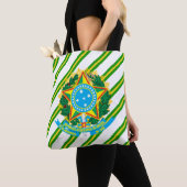 ブラジルの紋章付き外衣 トートバッグ (クローズアップ)
