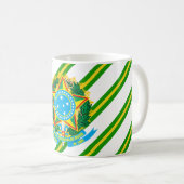 ブラジルの紋章 コーヒーマグカップ (正面右)