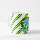 ブラジルの紋章 コーヒーマグカップ (正面左)