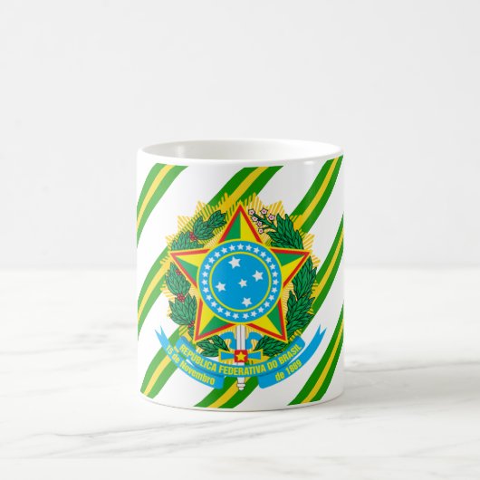 ブラジルの紋章 コーヒーマグカップ (中央)