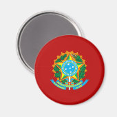 ブラジルの紋章 マグネット (正面/裏面)