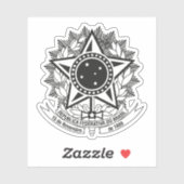 ブラジルの紋章（1992年 – 現在、b/w変種） シール (シート)