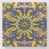 ブラジルの色と特別な石コースター ストーンコースター (正面)