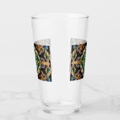 ブラジルの色のガラスカップ タンブラーグラス (右)