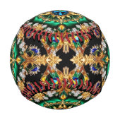 ブラジルの色を持つ愛国野球 野球ボール (正面)