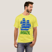 ブラジルの色 - 船 Tシャツ (正面フル)