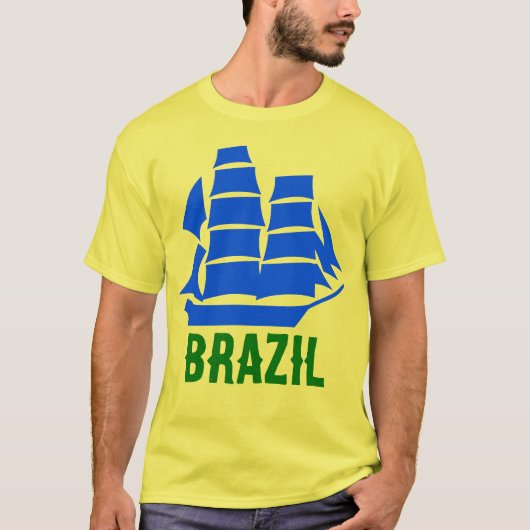 ブラジルの色 - 船 Tシャツ (正面)