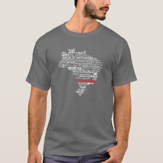 ブラジルの芸術家の&Cultureの地図 Tシャツ