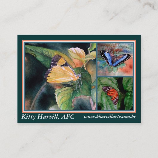 ブラジルの蝶-名刺 名刺 (正面)