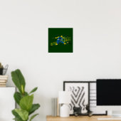 ブラジルの血肉と栄光サッカーのフテボスポーツ ポスター (ホームオフィス)
