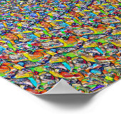 ブラジルの踊り – 隠し3Dプリント ポスター (角)