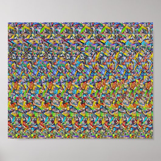 ブラジルの踊り – 隠し3Dプリント ポスター (正面)