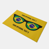 ブラジルの陰のカスタムなドア・マット ドアマット (アングル)