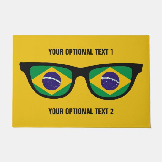 ブラジルの陰のカスタムなドア・マット ドアマット (正面)