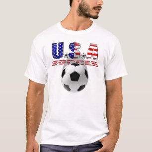 ブラジルの2014年のワールドカップのサッカー米国の旗のギフトのfutbol tシャツ