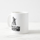 ブラジルのjiuのjitsuは私の超出力です コーヒーマグカップ (正面左)