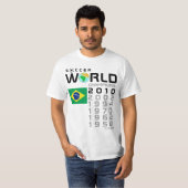 ブラジルは5回のワールドカップTシャツに挑みます Tシャツ (正面フル)