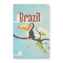 ブラジルへの旅 トウカン ビンテージ旅行ポスター