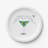 ブラジルへようこそ ペーパープレート (正面)