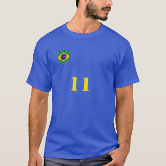 ブラジルまたはブラジルのフットボールティー Tシャツ