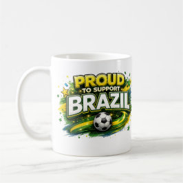 ブラジルを応援するマグカップ | ブラジル代表サッカーファンマグカップ コーヒーマグカップ