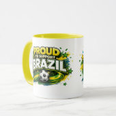 ブラジルを応援するマグカップ | ブラジル代表 マグカップ (正面左)