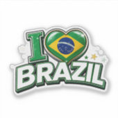 ブラジルを愛するサッカーファン | ブラジル人 シール (正面)