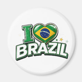 ブラジルを愛するサッカーファン | ブラジル人 マグネット