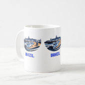 ブラジルを探索 コーヒーマグカップ (正面左)